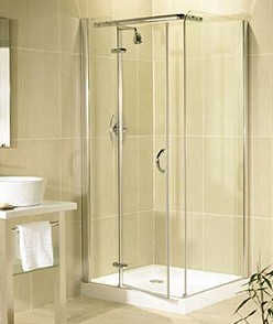 Image Allure 800x800mm left hand shower enclosure with hinged door.