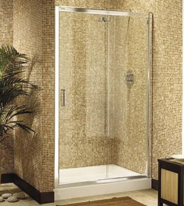 Image Ultra 1000mm jumbo sliding shower enclosure door.