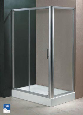 Tab Milano 1200x800 shower enclosure (left / right handed).