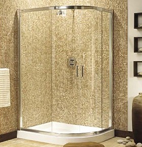 Image Ultra 1200x800 offset quadrant shower enclosure, sliding doors.