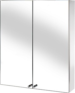 Croydex Cabinets Mirror Bathroom Cabinet With 2 Doors. 600x670x120mm.