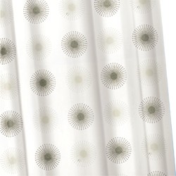 Croydex Textile Shower Curtain & Rings (Starburst, 1800mm).