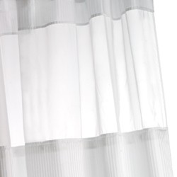 Croydex Textile Shower Curtain & Rings (Regency Stripe Modesty, 1800mm).