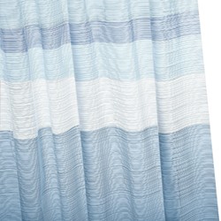 Croydex PVC Hygiene Shower Curtain & Rings (Tranquil Stripe, 1800mm).