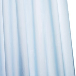 Croydex PVC Hygiene Shower Curtain & Rings (Blue, 1800mm).