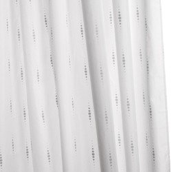 Croydex PVC Hygiene Shower Curtain & Rings (Matrix, 1800mm).