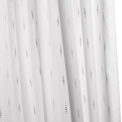 Croydex PVC Hygiene Shower Curtain & Rings (Matrix, 1800mm).