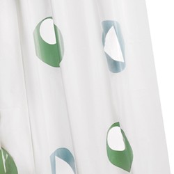 Croydex PVC Shower Curtain & Rings (Modesty Circles, 1800mm).