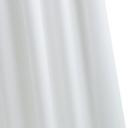 Croydex PVC Shower Curtain & Rings (White, 1800mm).