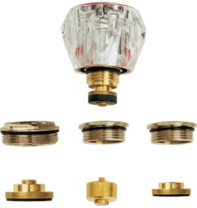 Deva Spares Universal Conversion Tap Head Kit With Acrylic Handles (Pair).