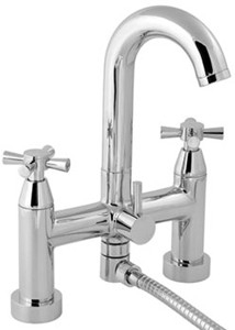 Deva Apostle Deck Mounted Bath Shower Mixer Tap With Shower Kit.