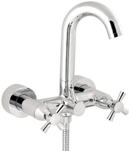 Deva Apostle Wall Mounted Bath Shower Mixer Tap With Shower Kit.