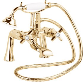 Deva Artesian Bath Shower Mixer Tap With Shower Kit (Gold).