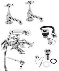 Deva Coronation Bath Tap Pack 1 (Chrome).