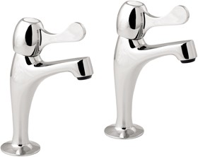 Deva Lever Action Lever High Neck Sink Taps (Pair).