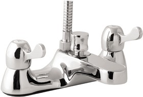 Deva Lever Action Lever Bath Shower Mixer Tap With Shower Kit.