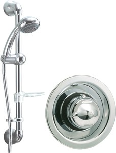 Deva Azure Thermostatic Concealed Shower Kit (Chrome).