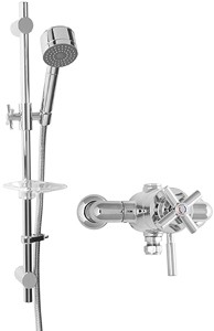 Deva Expression TMV2 Thermostatic Exposed Shower Valve Kit (Chrome).