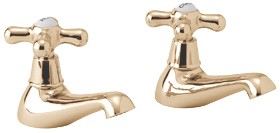 Deva Consort Bath Taps (Pair, Gold).