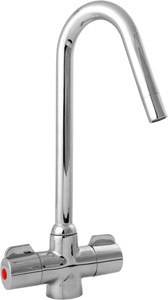 Deva Contemporary Converse Mono Sink Mixer Tap With Swivel Spout.