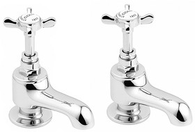 Deva Coronation Bath Taps (Pair, Chrome).