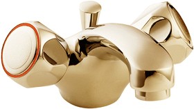 Deva Profile Mono Basin Mixer Tap With Pop Up Waste (Gold).