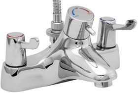 Deva Thermostatic TMV2 Thermostatic Bath Shower Mixer Tap With Shower Kit.