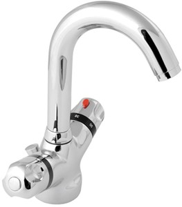 Deva Dynamic Thermostatic Basin Tap with Pop-up Waste.