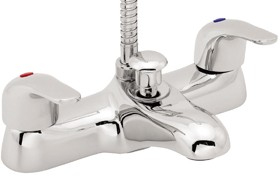 Deva Eider Bath Shower Mixer Tap With Shower Kit (Chrome).