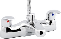 Deva Elan Bath Shower Mixer Tap With Shower Kit (Chrome).