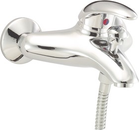 Deva Elan Wall Mounted Bath Shower Mixer Tap With Shower Kit.