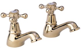 Deva Empire Basin Taps (Pair, Gold).