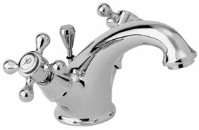 Deva Empire Mono Basin Mixer Tap With Pop Up Waste (Chrome).