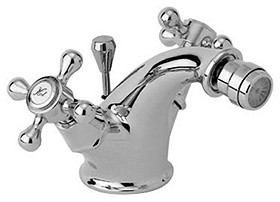 Deva Empire Mono Bidet Mixer Tap With Pop Up Waste (Chrome).