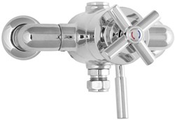 Deva Expression TMV2 Thermostatic Exposed Shower Valve (Chrome).