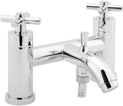 Deva Expression Bath Shower Mixer Tap With Shower Kit (Chrome).