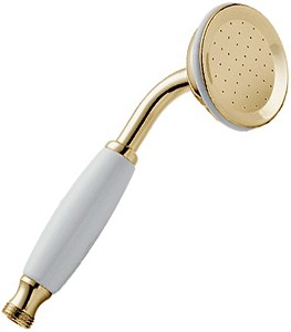 Deva Shower Heads Single Function Traditional Shower Handset (Gold).