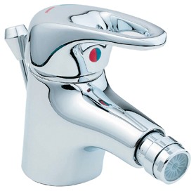 Deva Excel Mono Bidet Mixer Tap With Pop Up Waste (Chrome).