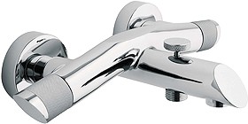 Deva Hybrid Wall Mounted Bath Shower Mixer Tap With Shower Kit.