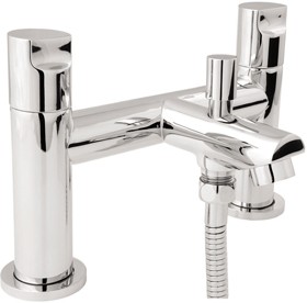 Deva Ikon Bath Shower Mixer Tap With Shower Kit And Wall Bracket.