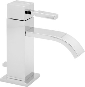 Deva Jala Mono Basin Mixer Tap With Pop Up Waste (Chrome).