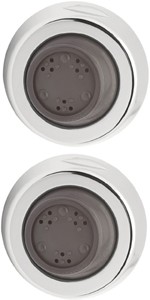 Deva Accessories Swivel Body Jets (Pair, Chrome).