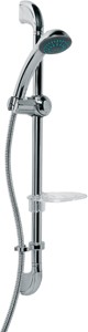 Deva Shower Kits Riser Rail Kit With Handset And Hose (Chrome).