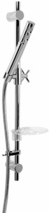 Deva Shower Kits Minimalistic Riser Rail Kit With Wall Union (Chrome).