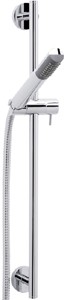 Deva Shower Kits Modern Slide Rail Kit With Pencil Handset & Hose (Chrome).