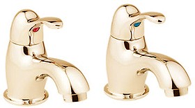 Deva Provence Bath Taps (Pair, Gold).