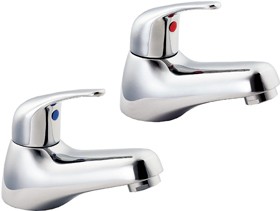 Deva Revelle Bath Taps (Pair, Chrome).