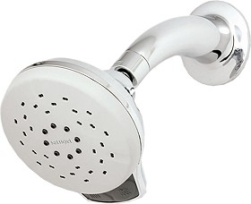 Deva Satinjet Awatea Wall Mounted Shower Head With Swivel Joint.