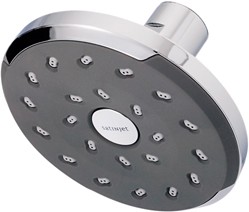 Deva Satinjet Kiri Shower Rose With Swivel Joint (Chrome & Slate).