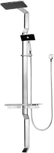 Deva Satinjet Tahi Rigid Riser Kit With Drencher & Handset (Chrome).